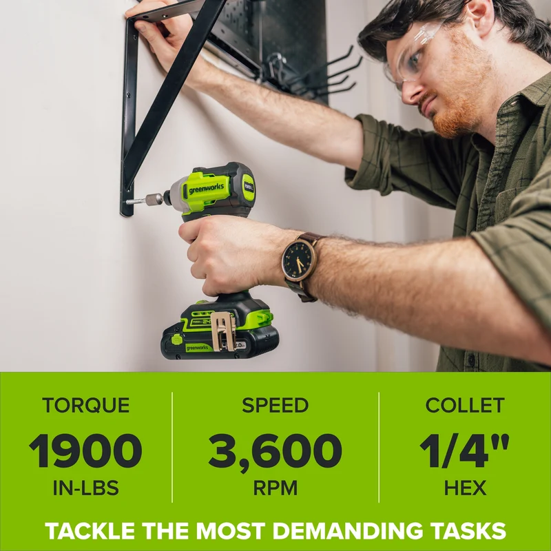 24V Cordless 280 in-lbs Drill/Driver 4PC Power Tool Combo Kit: (2) 2.0 Ah USB-C Batteries, (1) 30W USB-C Charger, (1) 3' 100W USB-C Cable and 34-Piece Accessory Sets