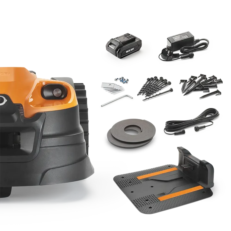 LawnMaster OcuMow® AMD18i-500 | MX 24V Auto Charging Vision Robotic Lawnmower with App