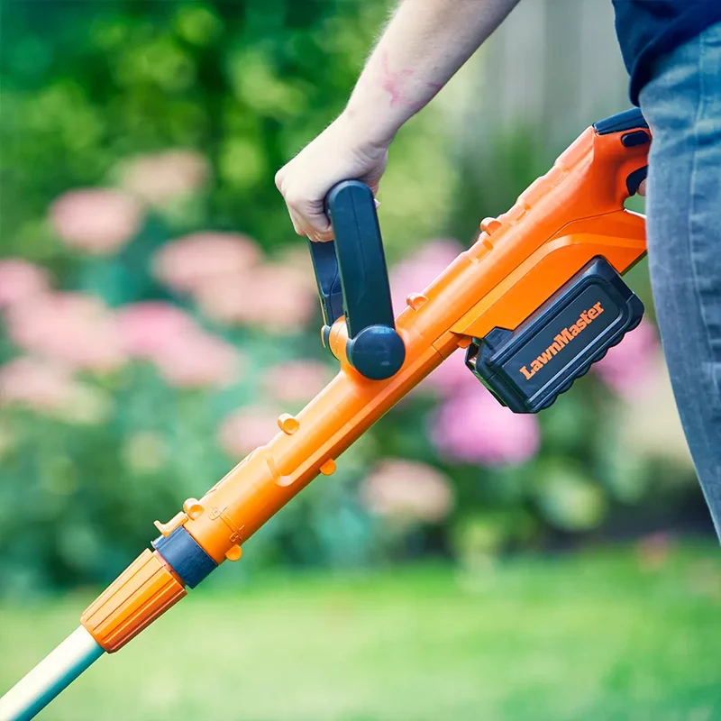 LawnMaster MX 24V Cordless Grass Trimmer | Detachable Wheel Kit
