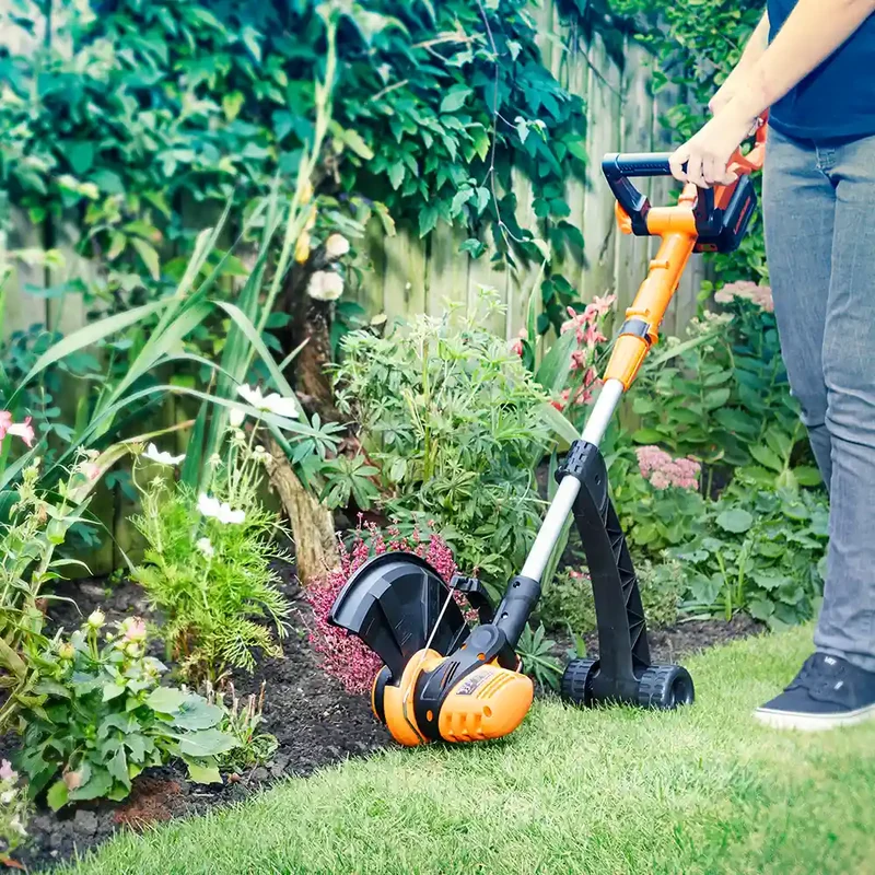 LawnMaster MX 24V Cordless Grass Trimmer | Detachable Wheel Kit