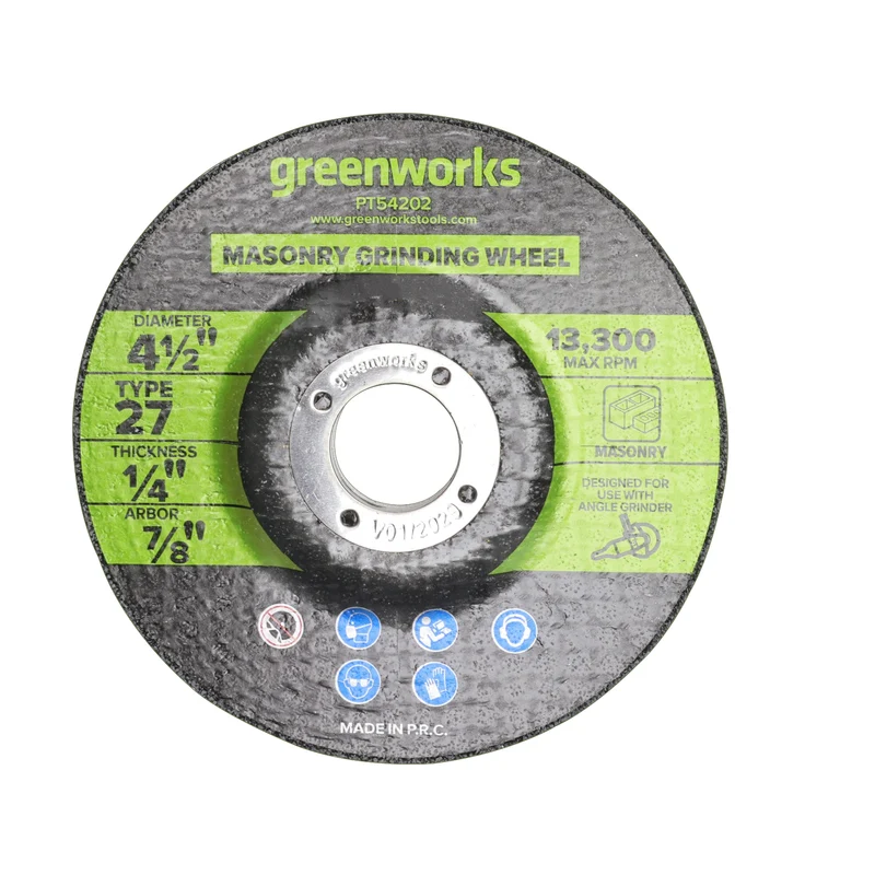 1-PC 4-1/2" Type 27 Masonry Grinding Wheel