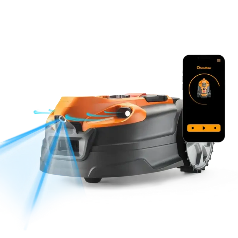 LawnMaster OcuMow® AMD18i-500 | MX 24V Auto Charging Vision Robotic Lawnmower with App