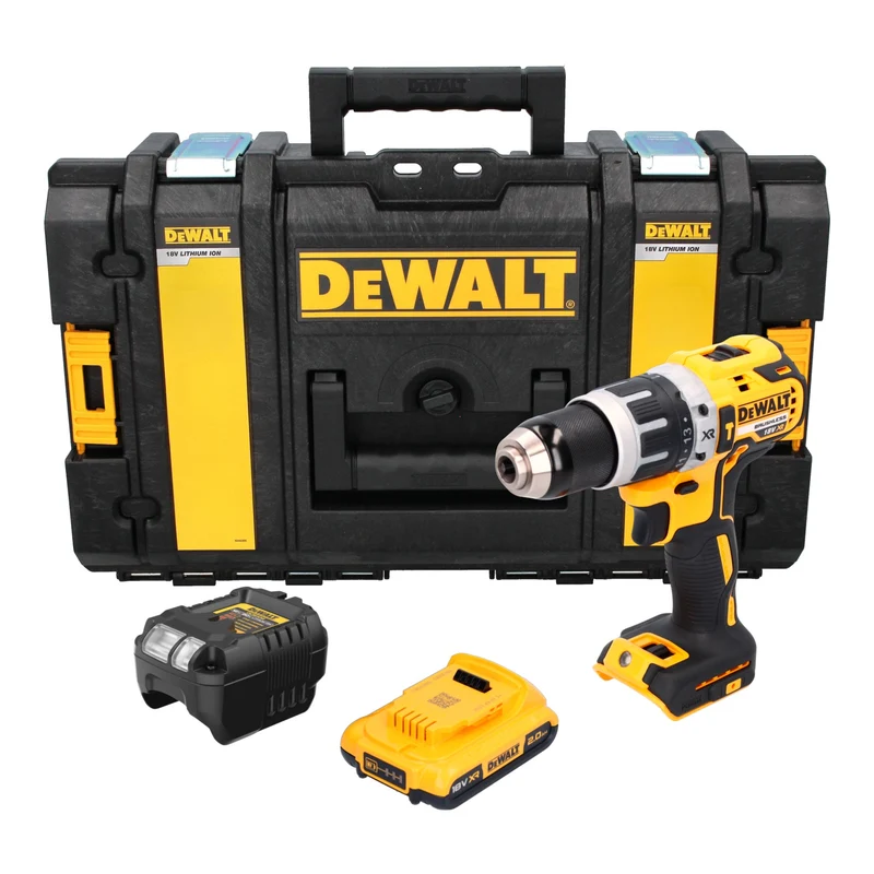DeWalt DCD 796 D1 Akku Schlagbohrschrauber 18 V 70 Nm Brushless + 1x Akku 2,0 Ah + Ladegerät + Tough Box