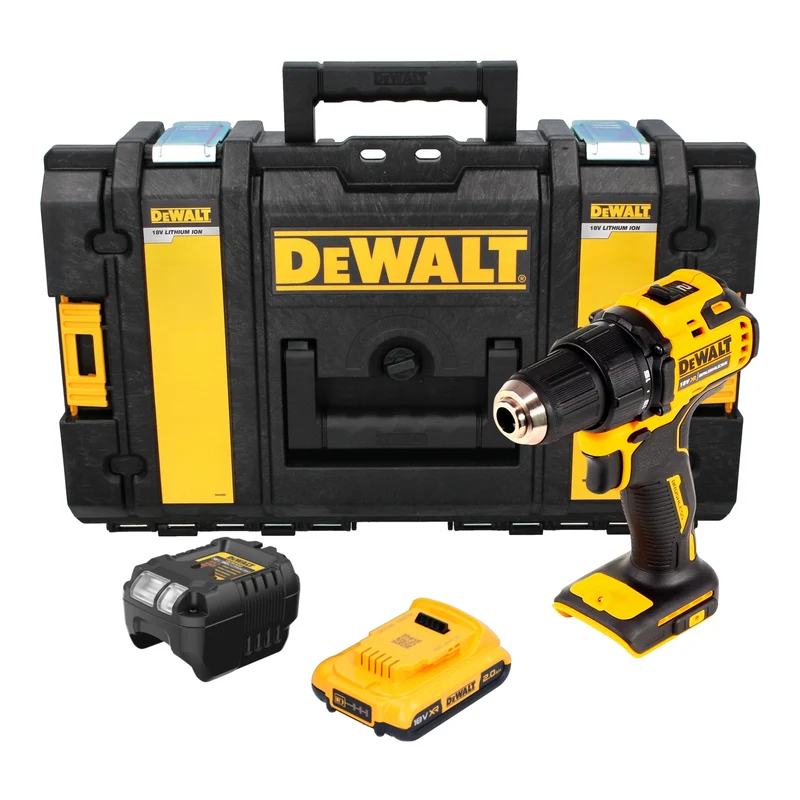 DeWalt DCD 708 D1 Akku Bohrschrauber 18 V 65 Nm Brushless + 1x Akku 2,0 Ah + Ladegerät + Tough Box
