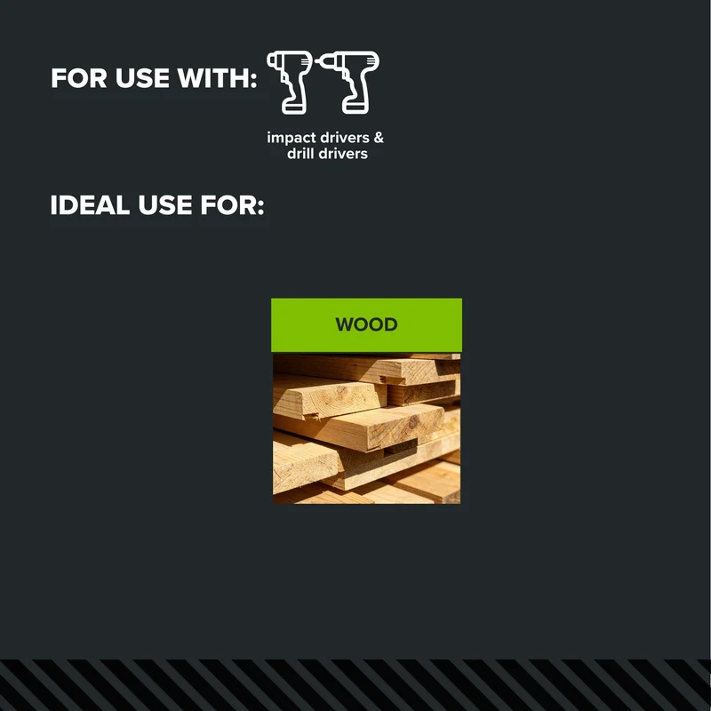 #5 Step Drill Bit with 135˚ Split Point, for Use on Wood with Drill or Impact Driver