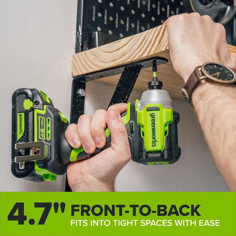 24V PowerAll 3/8" Drill and Impact Driver Combo Kit with (2) 2.0 Ah USB-C Batteries, 30W USB-C Charger Block, and 3' 100W USB-C Cable