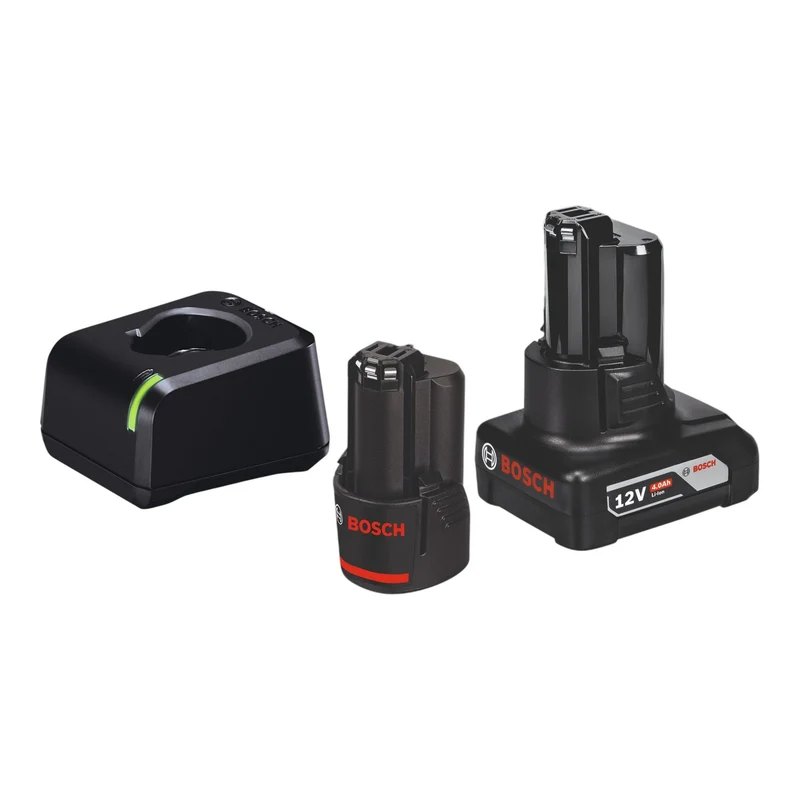 Bosch GSR 12V-15 Professional Akku Bohrschrauber 12 V 30 Nm ( 0615990G6L ) + 2x Akku 2,0 / 4,0 Ah + Ladegerät + 39 tlg. Zubehör Set + Tasche