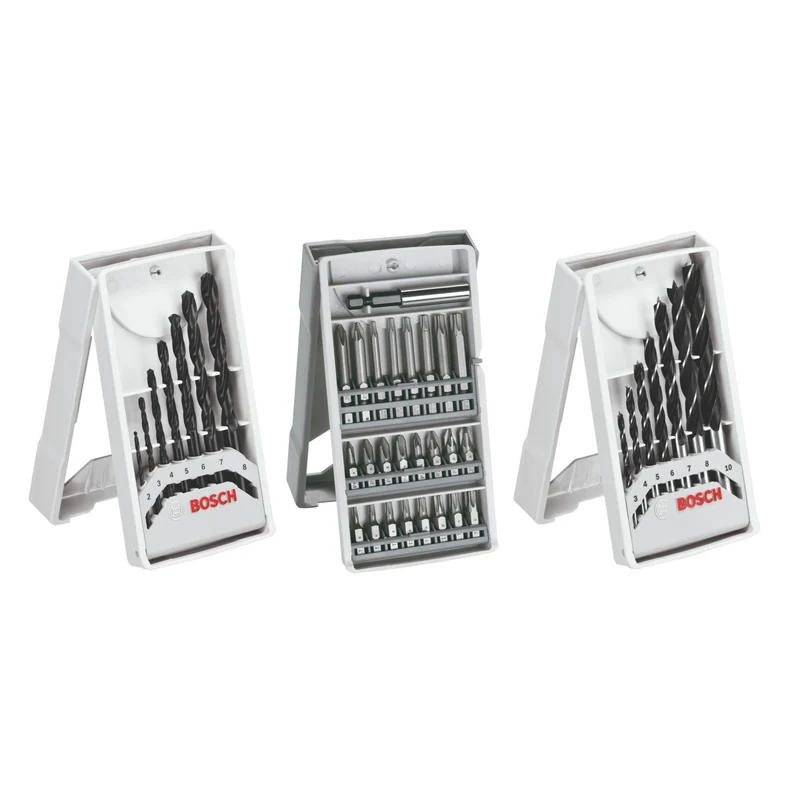 Bosch GSR 12V-15 Professional Akku Bohrschrauber 12 V 30 Nm ( 0615990G6L ) + 2x Akku 2,0 / 4,0 Ah + Ladegerät + 39 tlg. Zubehör Set + Tasche