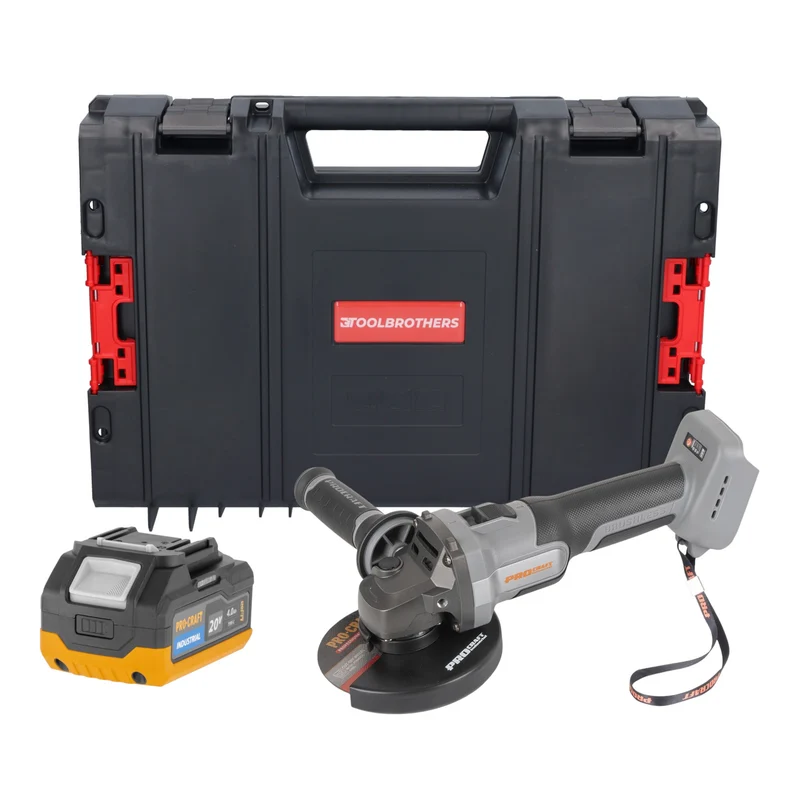 Procraft Industrial AG125Abb Akku Winkelschleifer 20 V 125 mm Brushless