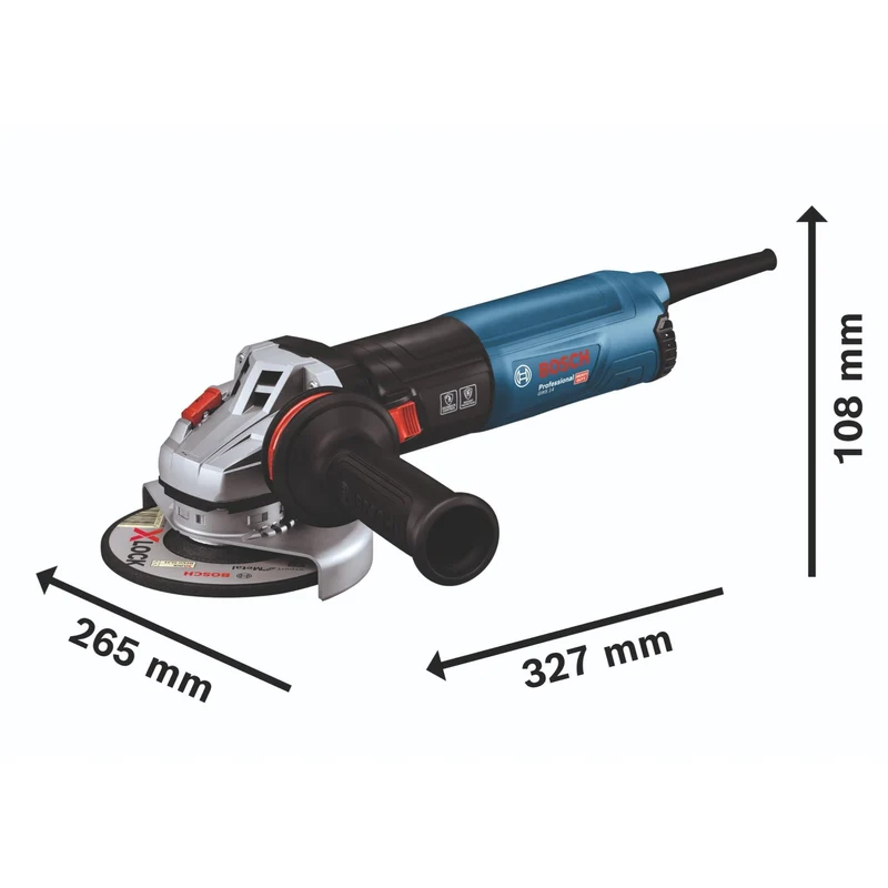 Bosch GWS 14-125 S Professional Winkelschleifer 1400 W 125 mm ( 06017D0101 ) + Koffer