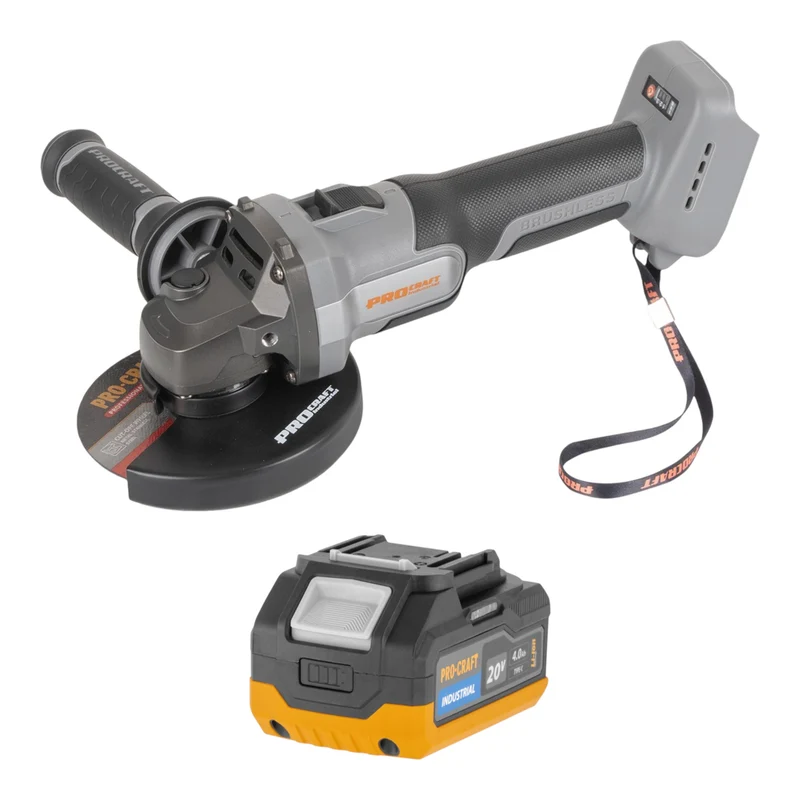 Procraft Industrial AG125Abb Akku Winkelschleifer 20 V 125 mm Brushless
