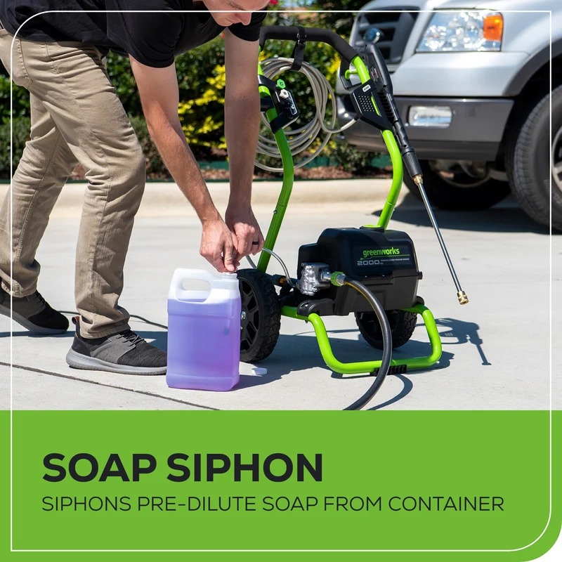 2000 PSI 1.2 GPM Cold Water Electric Pressure Washer (Green Frame)
