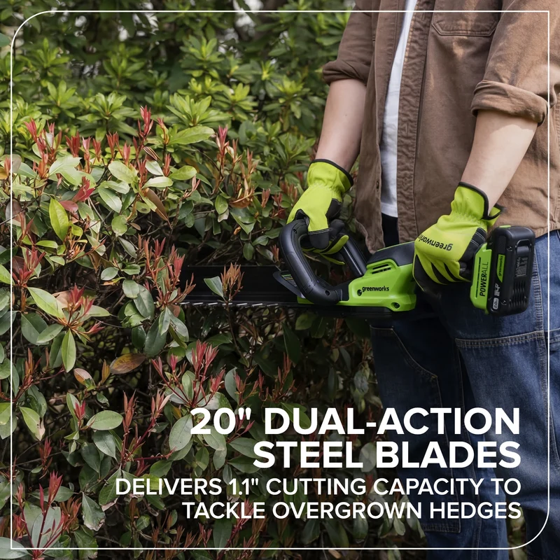24V 20" Brushless (1.1" Cutting Capacity) Hedge Trimmer (Tool Only)