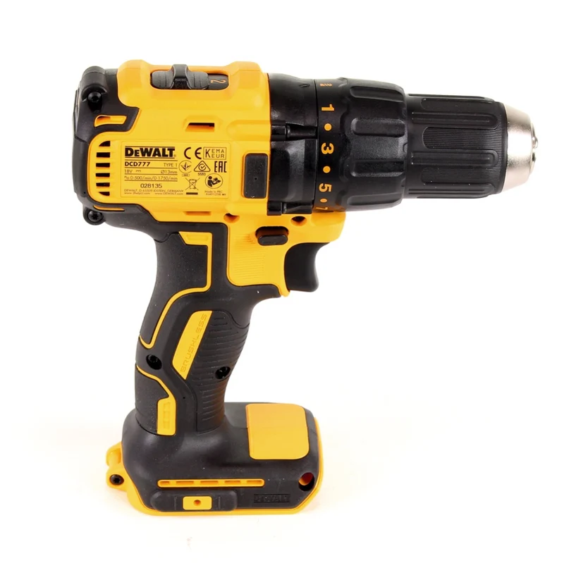 DeWalt DCD 777 NT Akku Bohrschrauber 18V 65Nm Solo im TSTAK II Werkzeugkoffer - ohne Akku und Ladegerät