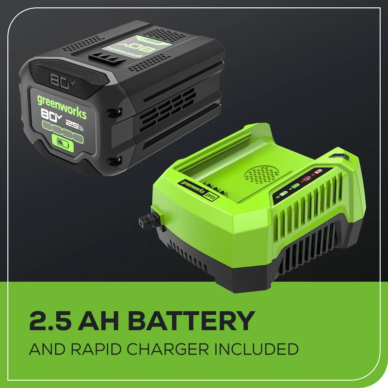 80V 700CFM Cordless Battery Blower w/ 2.5Ah Battery & Charger