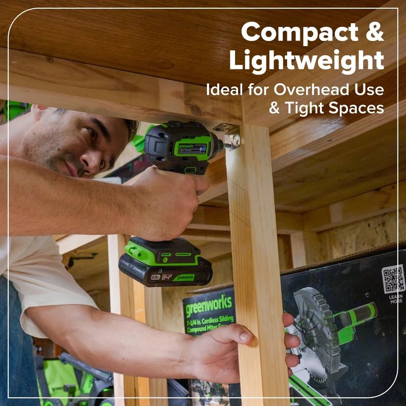 24V Cordless 400 in-lbs Drill/Driver Power Tool 4PC Combo Kit: (1) 4.0 Ah and (1) 2.0 Ah USB-C Batteries and 65W USB-C Fast Charger