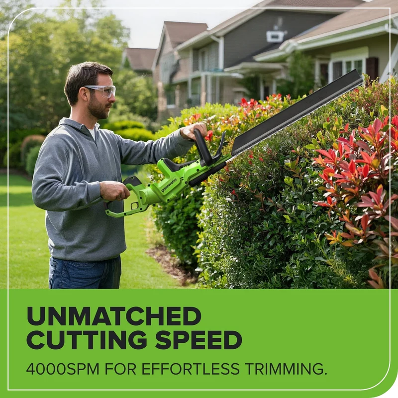 24V 24" Cordless Battery Hedge Trimmer (Tool Only)