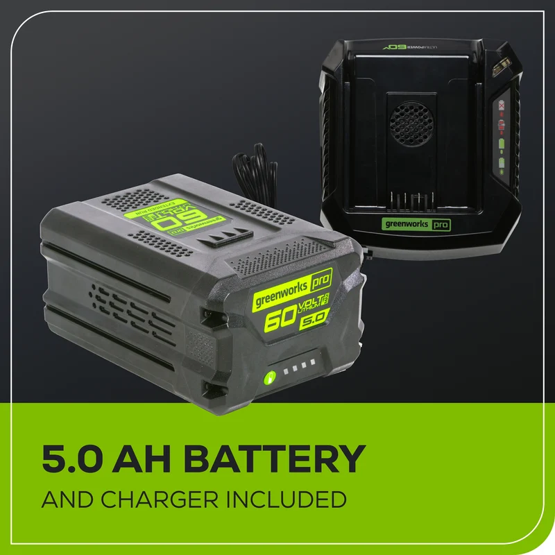 60V 21" Cordless Battery Push Lawn Mower w/ 5.0Ah Battery & Charger, LM2116