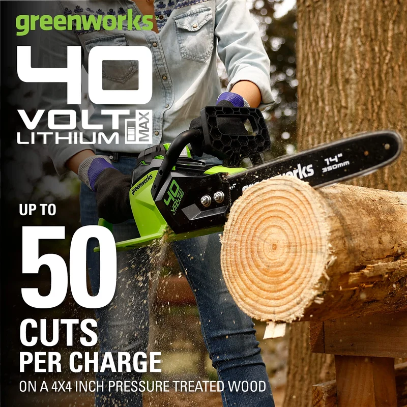 40V 14" 1.5kW Cordless BatteryBrushless Chainsaw (Tool Only)
