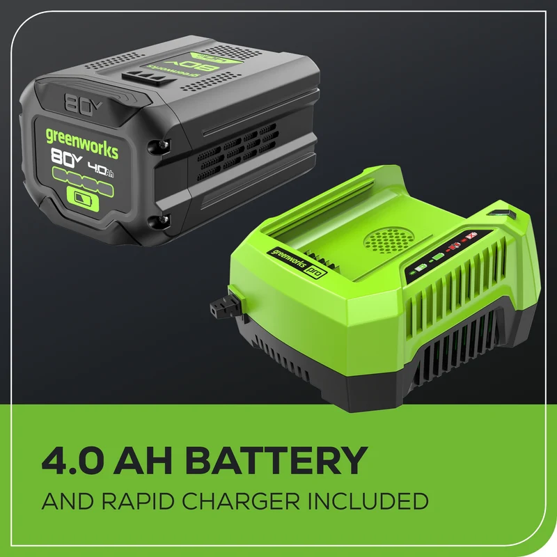 80V 750CFM Cordless Battery Single Port Backpack Blower, 4Ah Battery and Charger