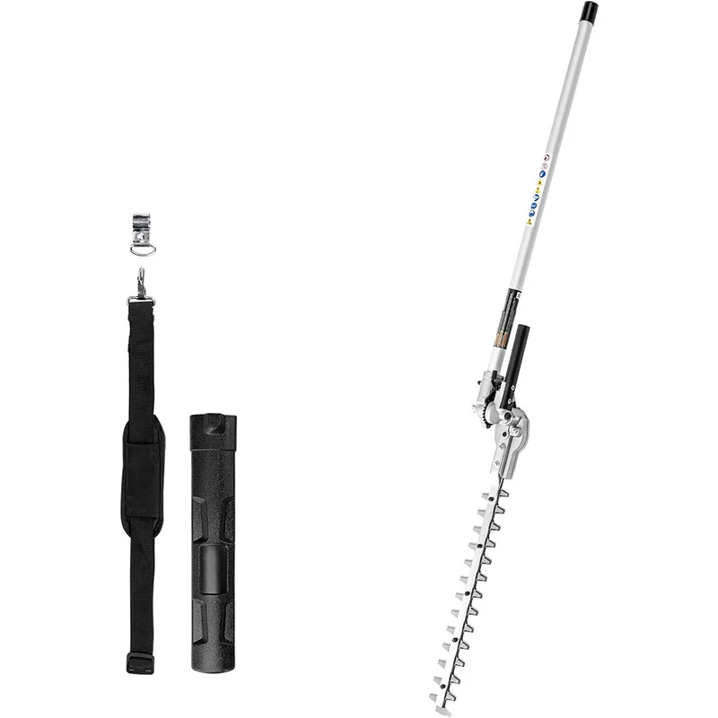 60V 16" Cordless Battery String Trimmer (Attachment Capable) and 16" Hedge Trimmer Attachment Combo Kit: 4.0 Ah Battery and Charger