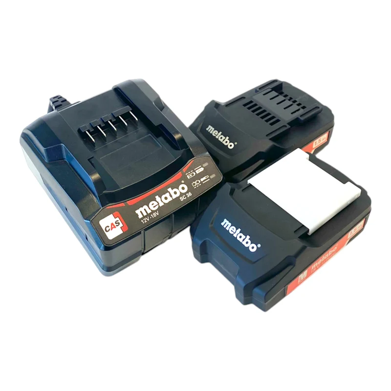 Metabo BS 18 Akku Bohrschrauber 18 V 48 Nm ( 602207550 ) + 2x Akku 1,5 Ah + Ladegerät + Koffer