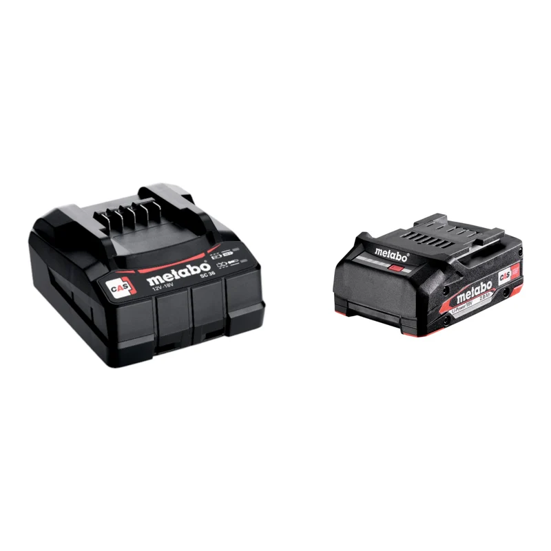 Metabo Basis Set 1x Li-Power Akkupack 18 V 2,0 Ah Akku ( 625596000 ) + SC 36 Ladegerät