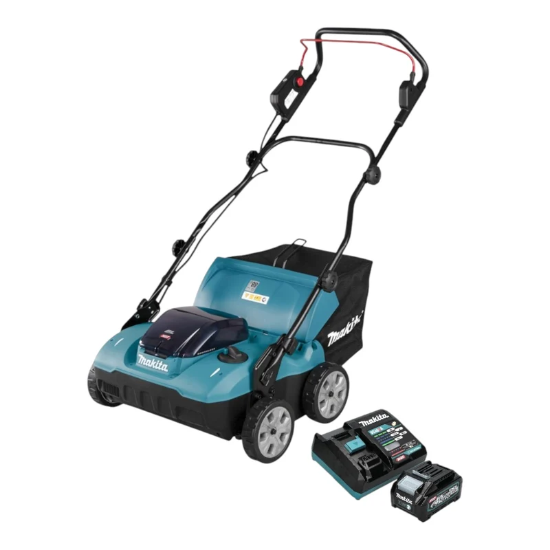 Makita UV 001 GM101 Akku Vertikutierer 40 V max. XGT 38 cm 50 l Brushless + 1x Akku 4,0 Ah + Ladegerät