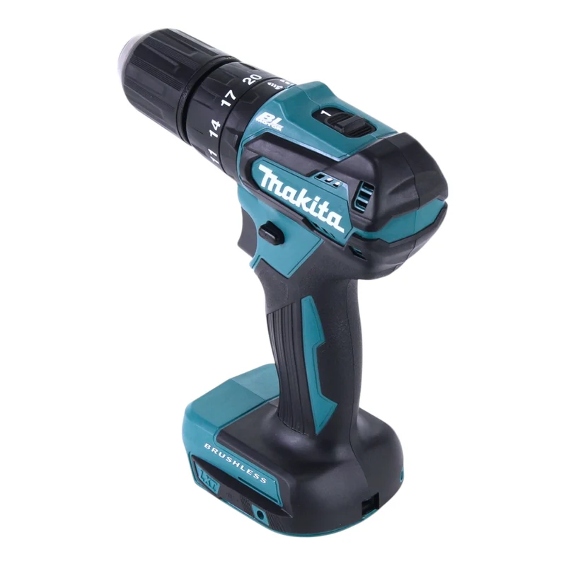 Makita DHP 483 Z Akku Schlagbohrschrauber 18 V 40 Nm Brushless + 22 tlg. Bit Set - ohne Akku, ohne Ladegerät