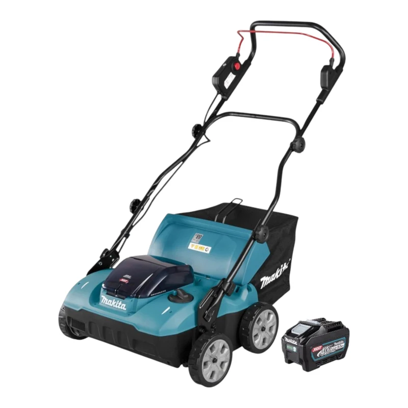 Makita UV 001 GT1 Akku Vertikutierer 40 V max. XGT 38 cm 50 l Brushless + 1x Akku 5,0 Ah - ohne Ladegerät