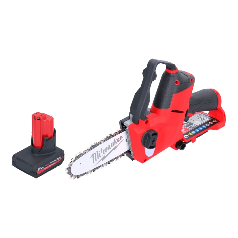Milwaukee M12 FHS-501 Akku Astsäge 12 V 15 cm Brushless + 1x Akku 5,0 Ah - ohne Ladegerät