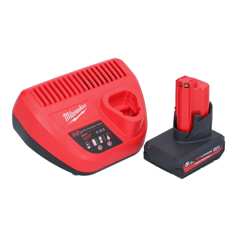 Milwaukee M12 FHS-501 Akku Astsäge 12 V 15 cm Brushless + 1x Akku 5,0 Ah + Ladegerät