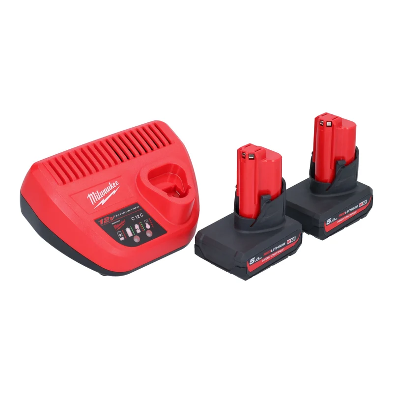 Milwaukee M12 FHS-502 Akku Astsäge 12 V 15 cm Brushless + 2x Akku 5,0 Ah + Ladegerät