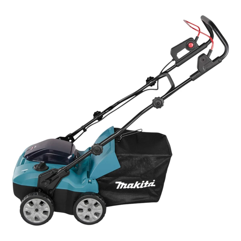 Makita UV 001 GT201 Akku Vertikutierer 40 V max. XGT 38 cm 50 l Brushless + 2x Akku 5,0 Ah + Ladegerät