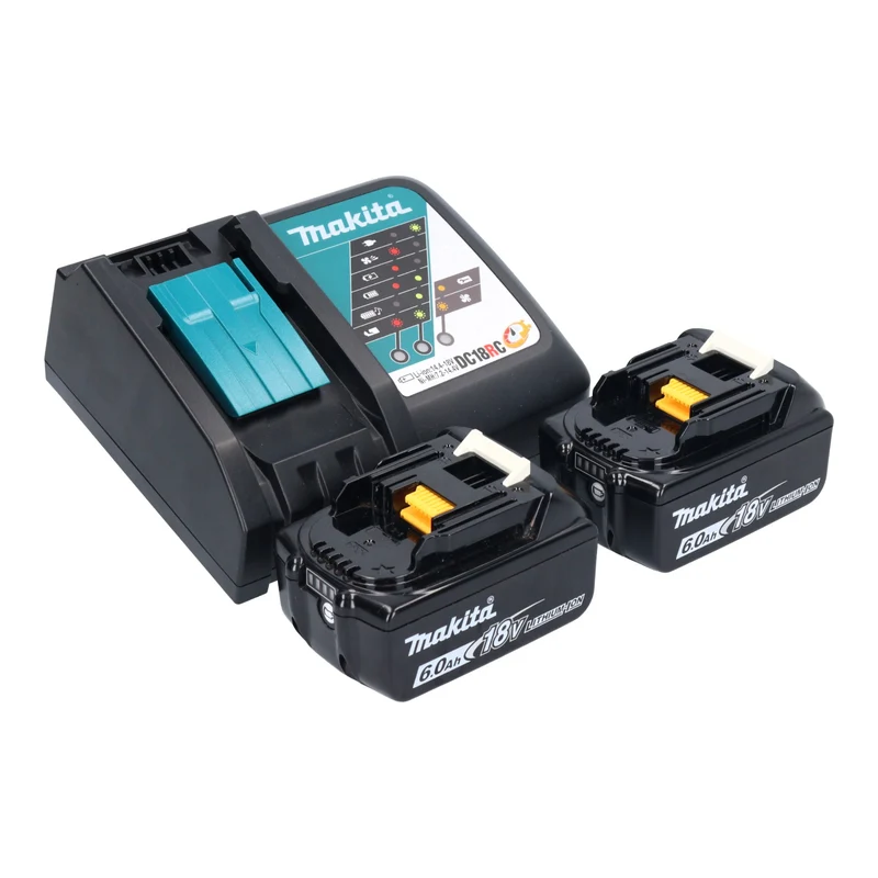Makita DHP 490 RG Akku Schlagbohrschrauber 18 V 65 Nm Brushless + 2x Akku 6,0 Ah + Ladegerät