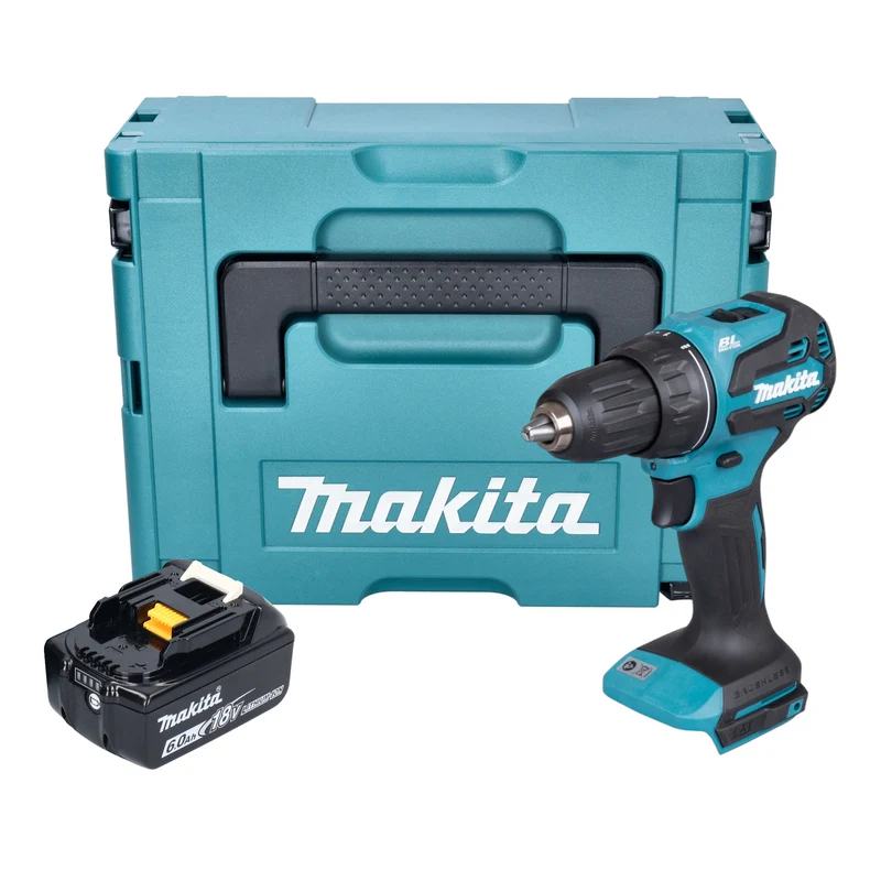 Makita DDF 490 G1J Akku Bohrschrauber 18 V 65 Nm 1/2" Brushless + 1x Akku 6,0 Ah + Makpac - ohne Ladegerät