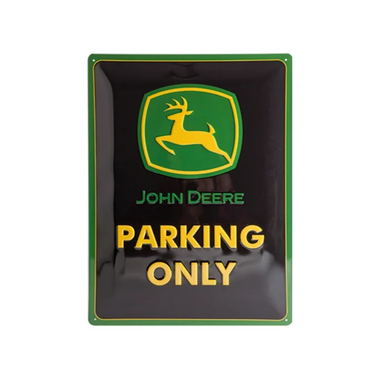 John Deere Blechschild 30 x 40 cm - Parking Only