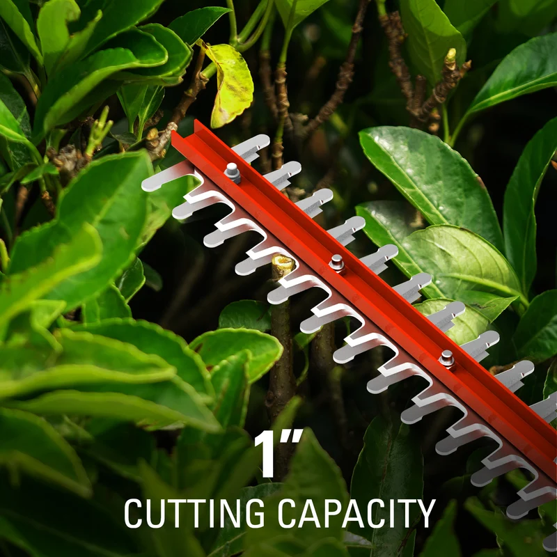 40V 24" Cordless Battery Hedge Trimmer w/ 2.0 Ah USB Battery & Charger