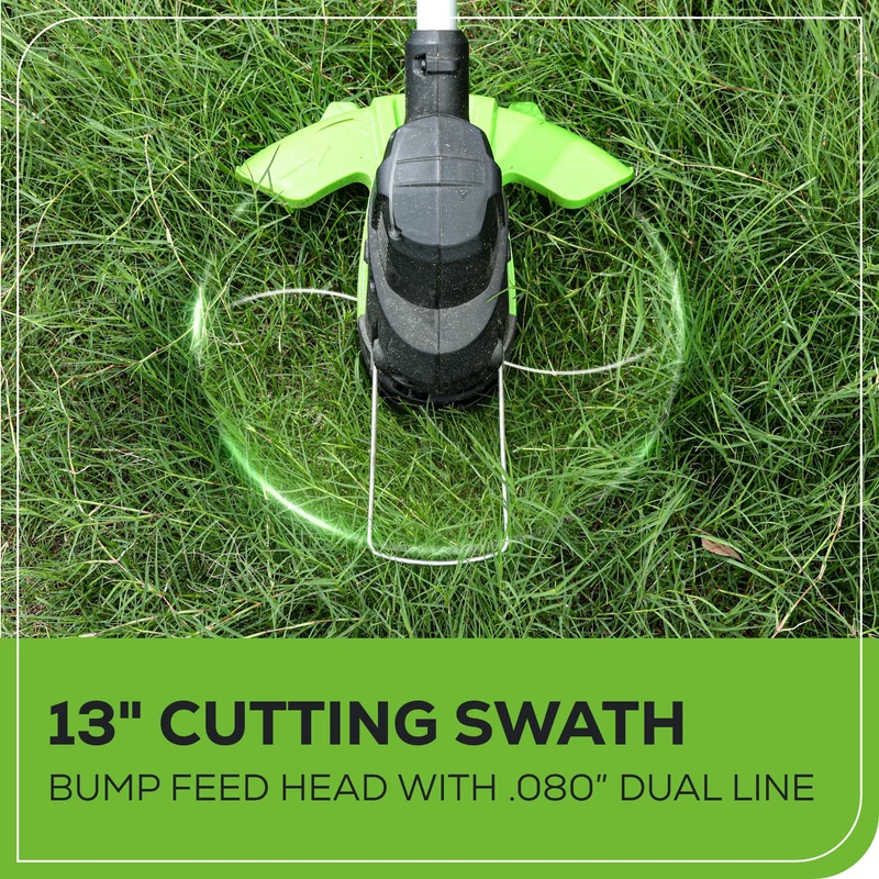 80V 13" String Trimmer: 2.0 Ah Battery and Charger