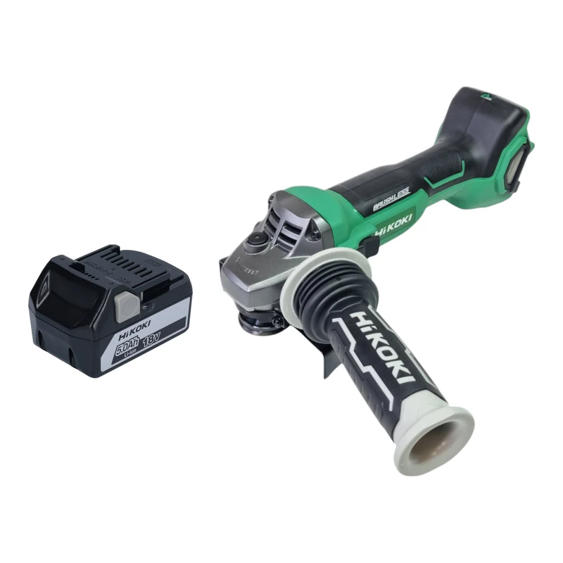 HiKOKI G 1813DA W4Z Akku Winkelschleifer 18 V 125 mm Soft-Start Brushless + 1x Akku 5,0 Ah - ohne Ladegerät