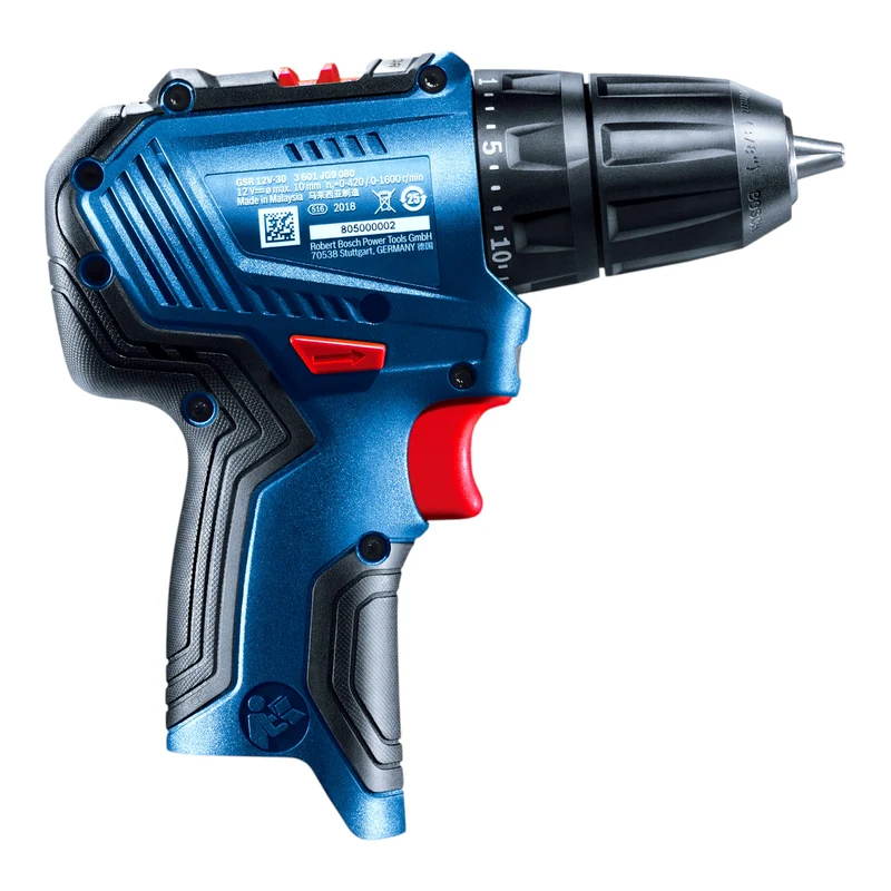 Bosch GSR 12V-30 Professional Akku Bohrschrauber 12 V 30 Nm Brushless + 1x Akku 2,0 Ah + Koffer - ohne Ladegerät