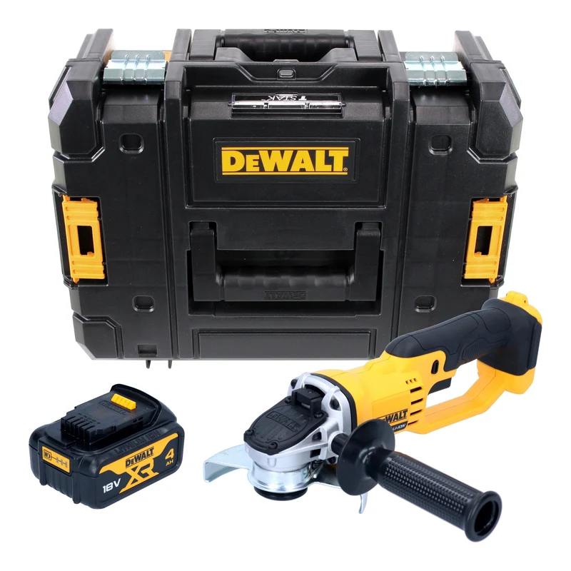 DeWalt DCG 412 NT Akku Winkelschleifer 18 V 125 mm + 1x Akku 4,0 Ah + TSTAK - ohne Ladegerät
