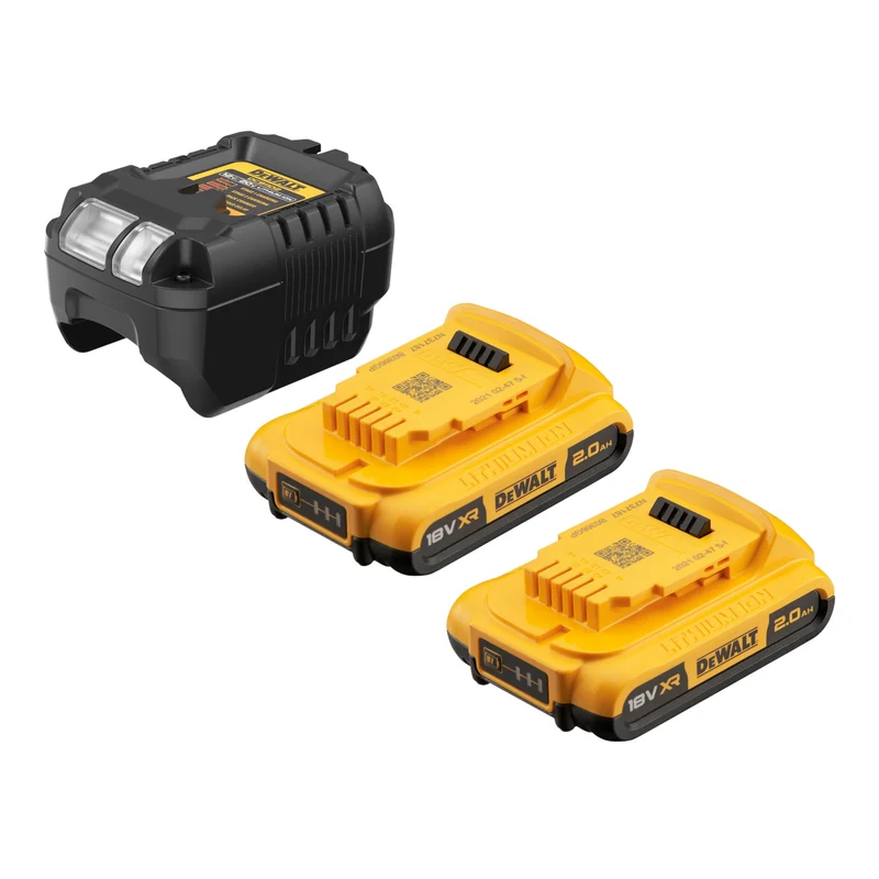 DeWalt DCB 1102 D2 Akku Starter Set 18 V mit 2x Akku 2,0 Ah + DCB 1102 Ladegerät