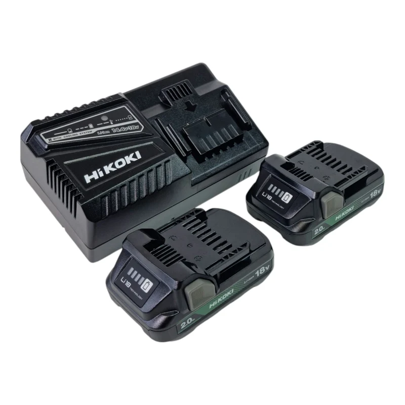 HiKOKI DS18 DDWRZ Akku Bohrschrauber 18 V 55 Nm Brushless + 2x Akku 2,0 Ah + Ladegerät + Koffer