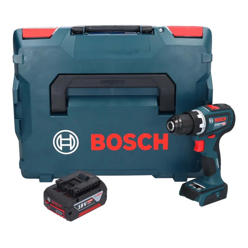 Bosch GSR 18V-90 C Professional Akku Bohrschrauber 18 V 64 Nm Brushless + 1x Akku 4,0 Ah + L-Boxx - ohne Ladegerät