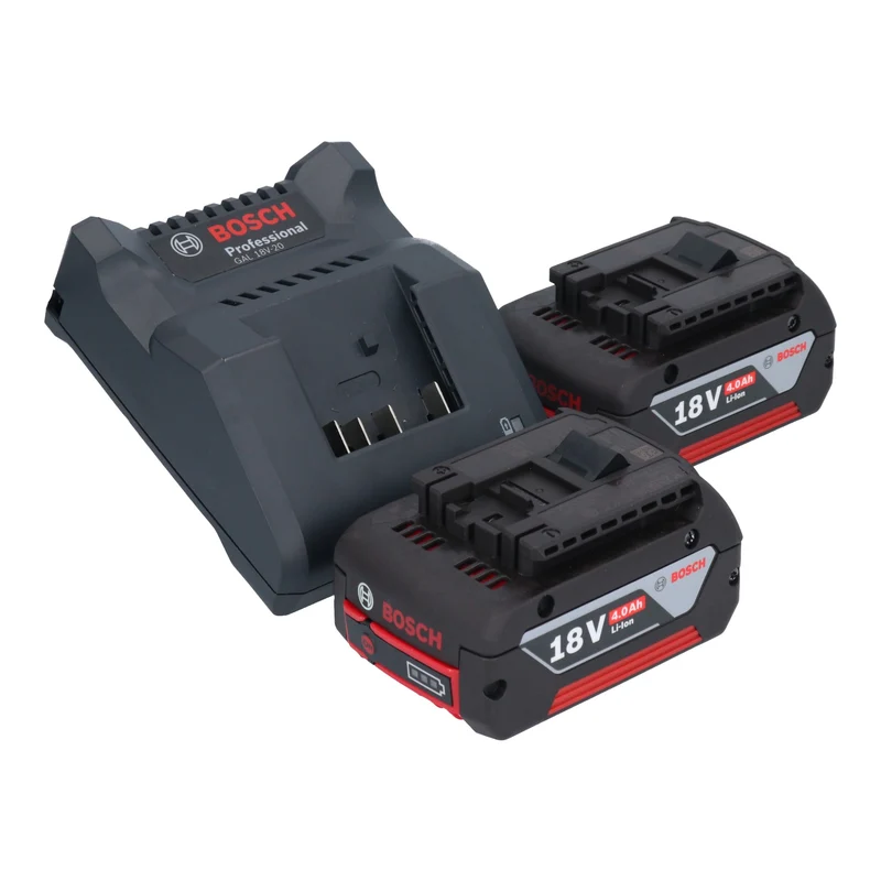 Bosch GWS 18V-15 PSC Professional Akku Winkelschleifer 18 V 125 mm BITURBO Brushless + 2x Akku 4,0 Ah + Ladegerät + L-Boxx
