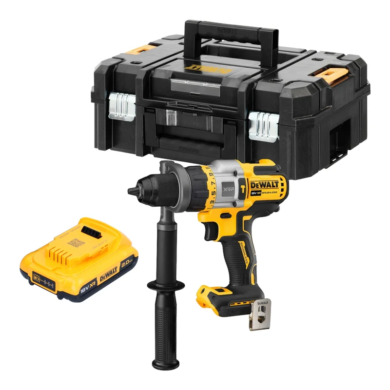 DeWalt DCD 999 NT Akku Schlagbohrschrauber 18 V 95 Nm Brushless + 1x Akku 2,0 Ah + TSTAK - ohne Ladegerät