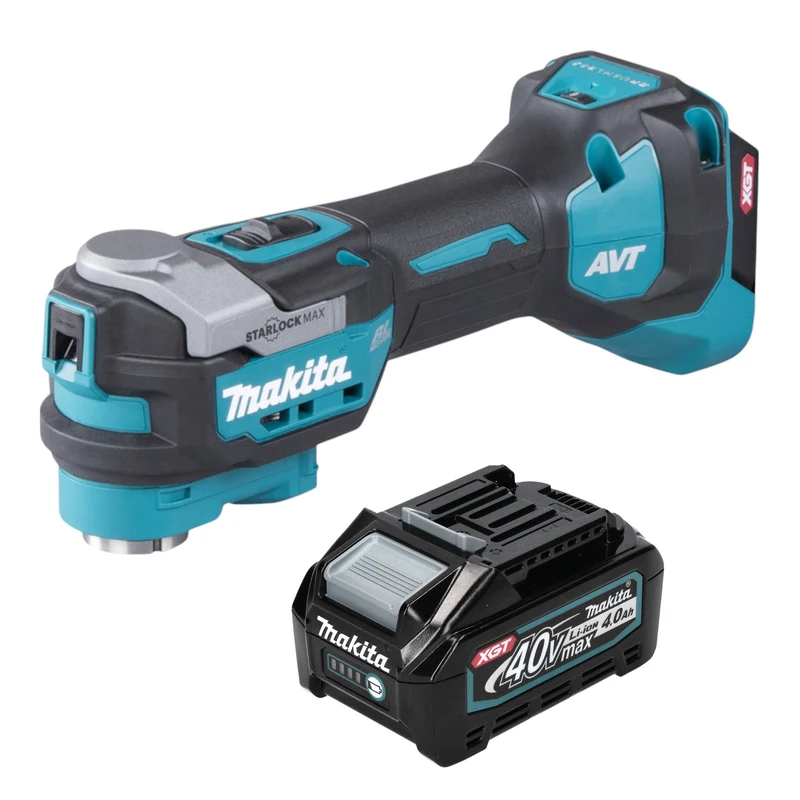 Makita TM 001 GM1 Akku Multifunktionswerkzeug 40 V max. Starlock Max Brushless + 1x Akku 4,0 Ah - ohne Ladegerät