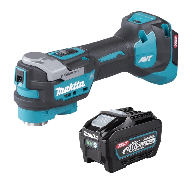 Makita TM 001 GT1 Akku Multifunktionswerkzeug 40 V max. Starlock Max Brushless + 1x Akku 5,0 Ah - ohne Ladegerät