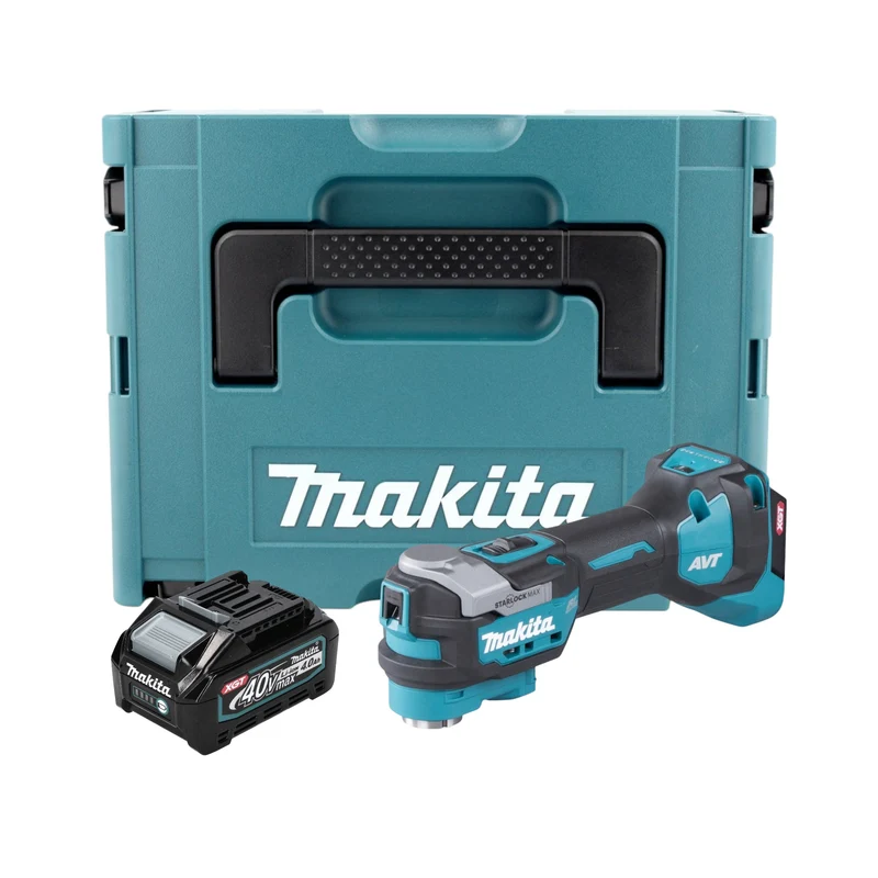 Makita TM 001 GM101 Akku Multifunktionswerkzeug 40 V max. Starlock Max Brushless + 1x Akku 4,0 Ah + Makpac - ohne Ladegerät
